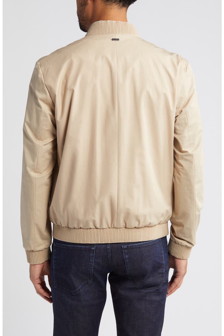 Ukashi Zip Front Stretch Cotton Jacket, Alternate, color, MEDIUM BEIGE