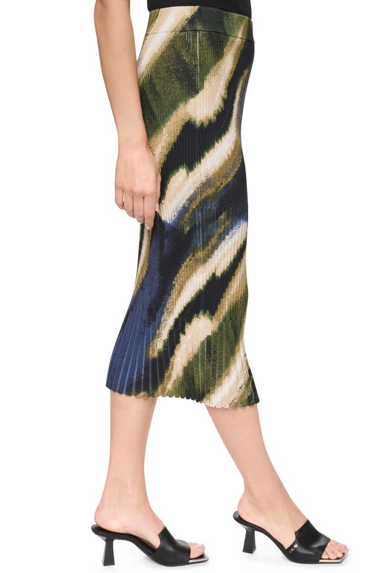 Mix Rib Midi Sweater Skirt, Alternate, color, BRUSHED