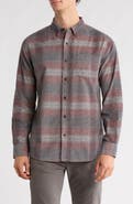 WEATHERPROOF VINTAGE Brocade Plaid Button-Up Shirt