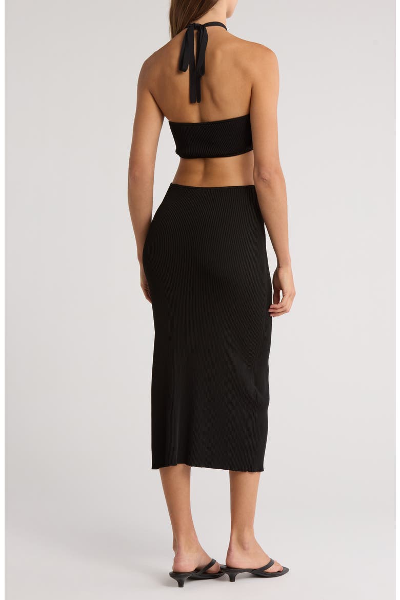 Cameron Knit Dress, Alternate, color, BLACK