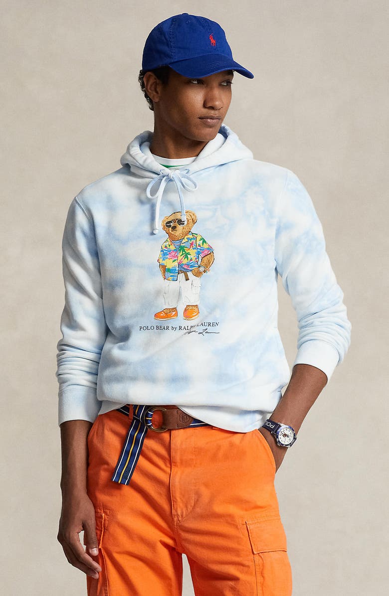 Polo Ralph Lauren Polo Bear Tie Dye Hoodie, Alternate, color, 
