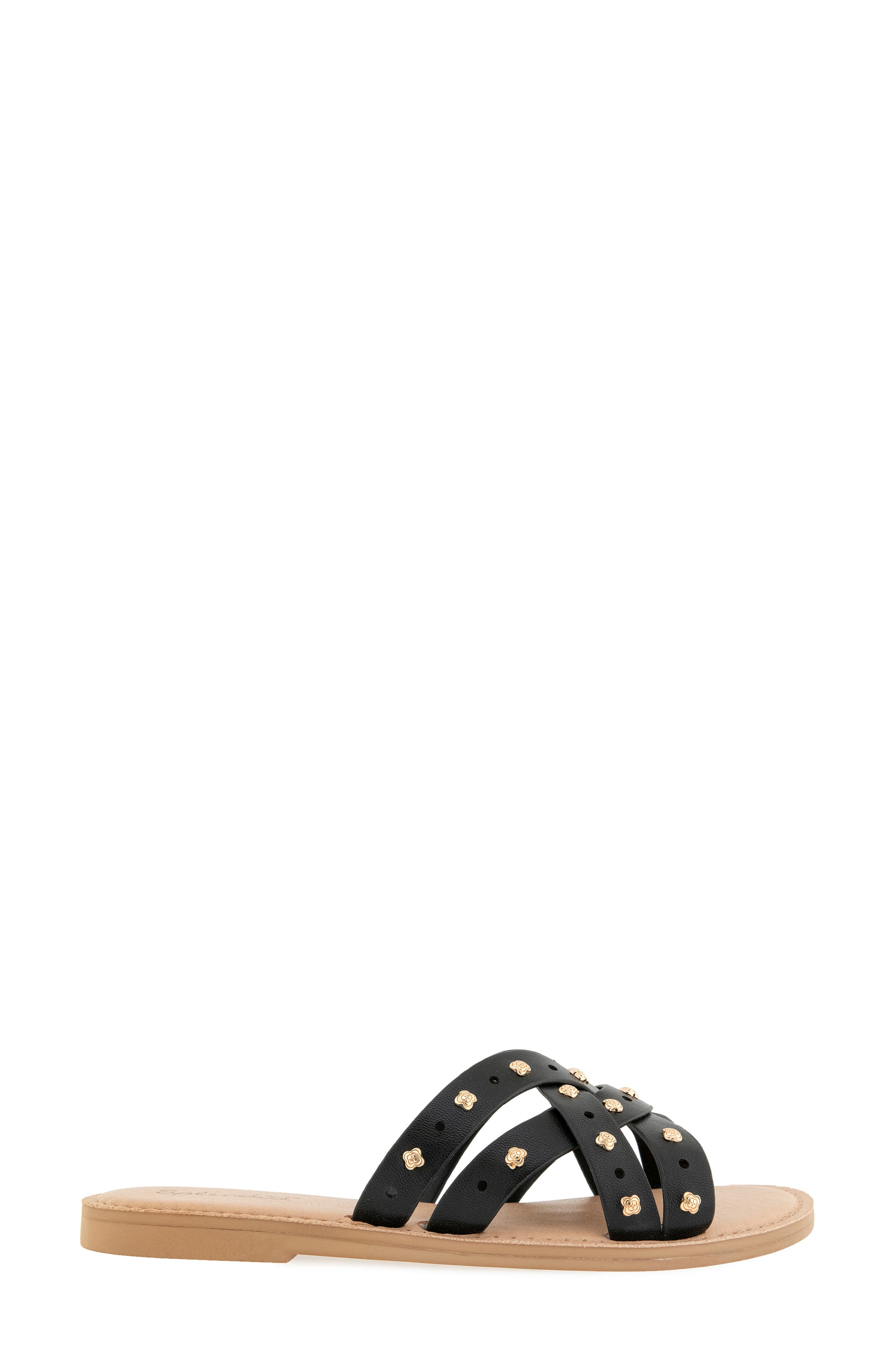 Splendid Simon Studded Slide Sandal, Alternate, color, Black