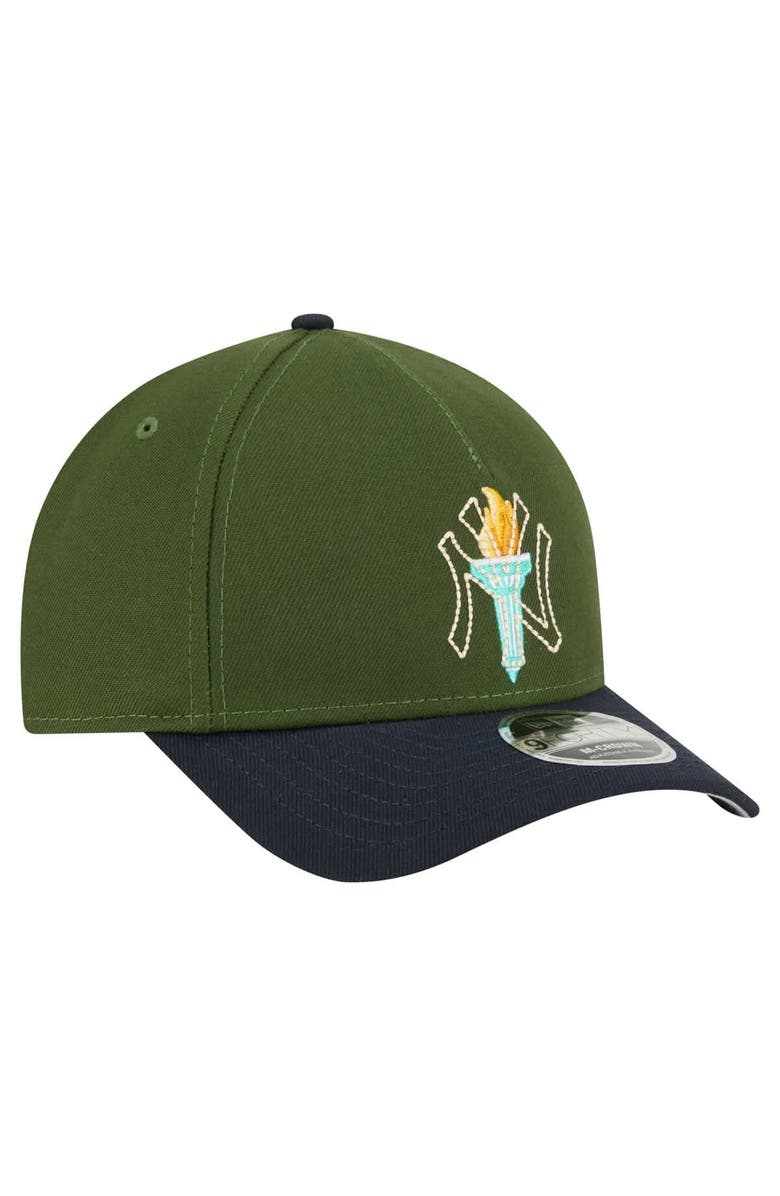 New Era Men's New Era Dark Green New York Yankees City Feature 9FORTY A-Frame Adjustable Hat, Alternate, color, Dark Green