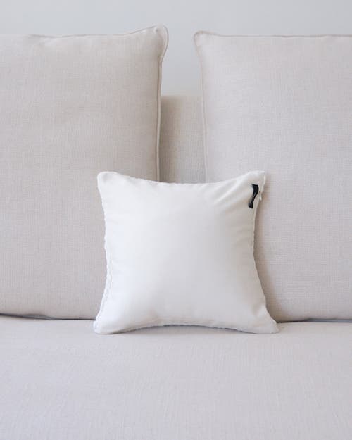 Shop Voz Chunky Flamme Pillow Small In Ivory