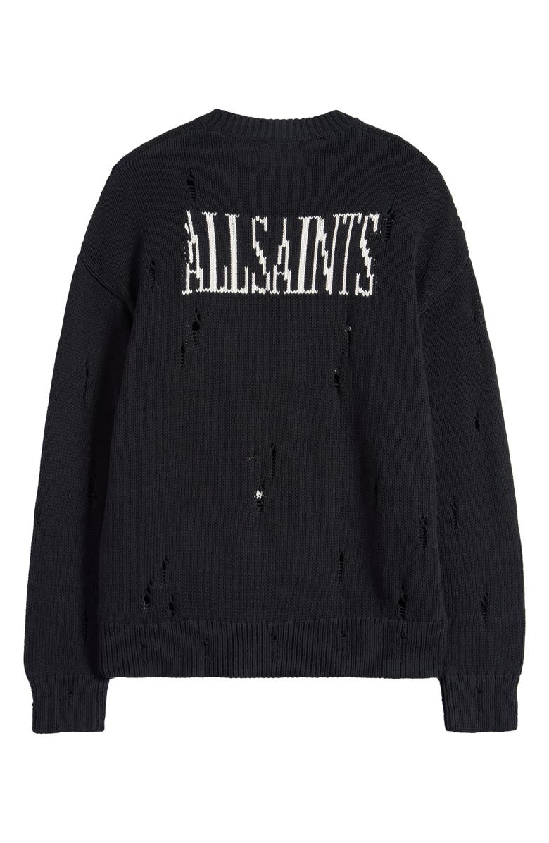 AllSaints Heartcage Crewneck Sweater, Alternate, color, 
