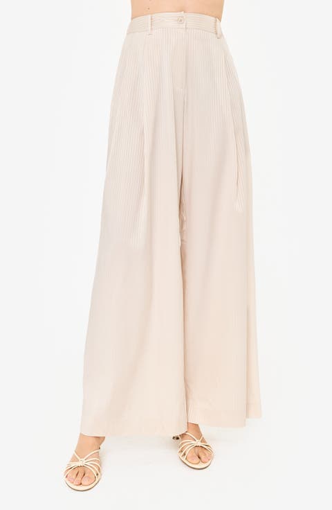 Women's Silk Blend Pants & Leggings | Nordstrom