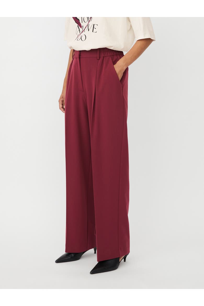 Mapryscian High Waisted Wide Leg Pants, Main, color, Tawny Port