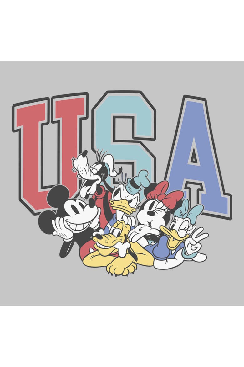 Junior's The American Dream Team Short Sleeve Graphic T-Shirt, Alternate, color, Athletic Heather