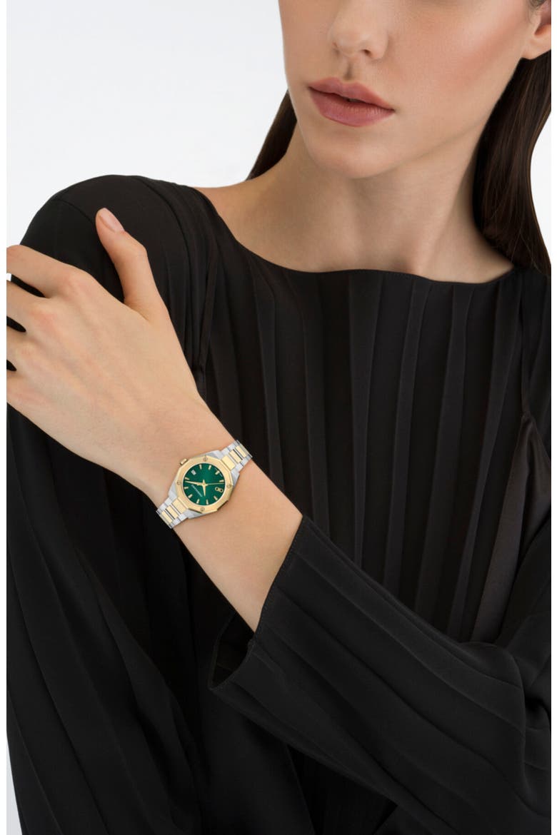 Edge Bracelet Watch, 28mm, Alternate, color, TWO TONE