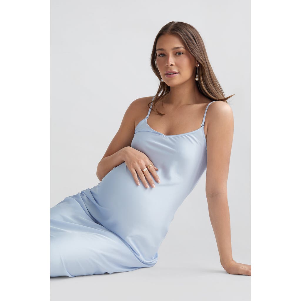 Lo+jayne The Everything Slip Dress In Blue