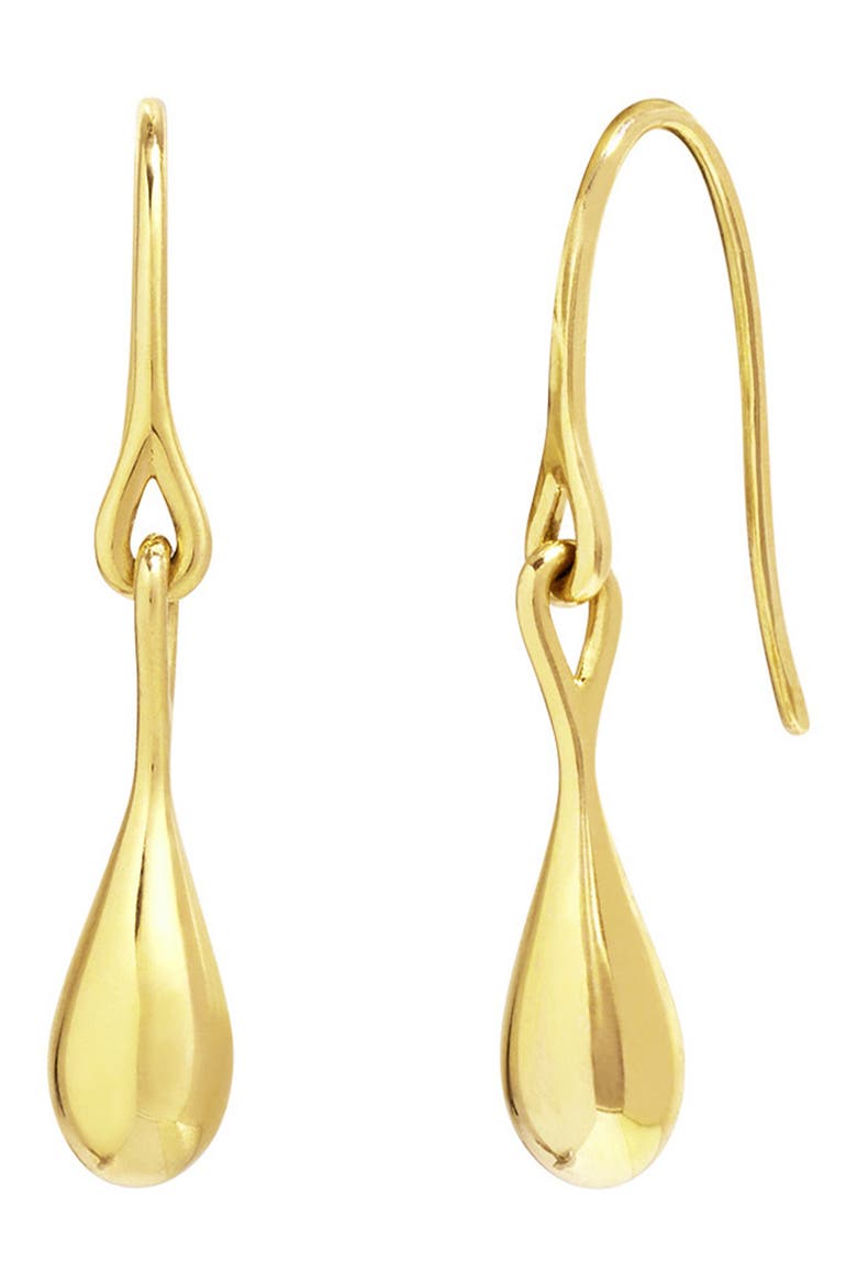 Small WaterDrop Earrings, Main, color, 14K YELLOW GOLD