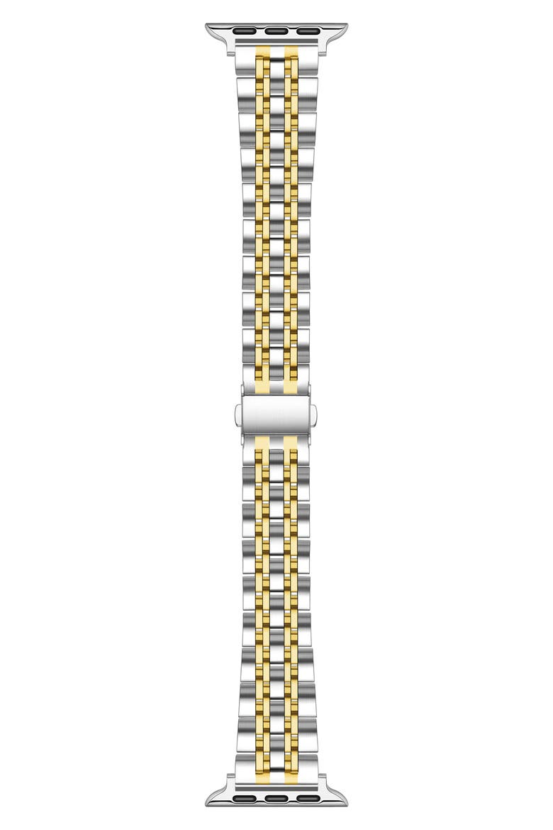 Rainey Silver/Gold Stainless Steel Band for Apple Watch, Main, color, SILVER/ GOLD