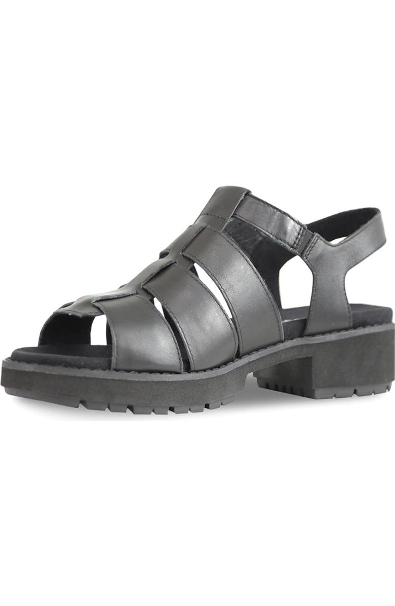 Munro Marley Fisherman Sandal, Alternate, color, Black