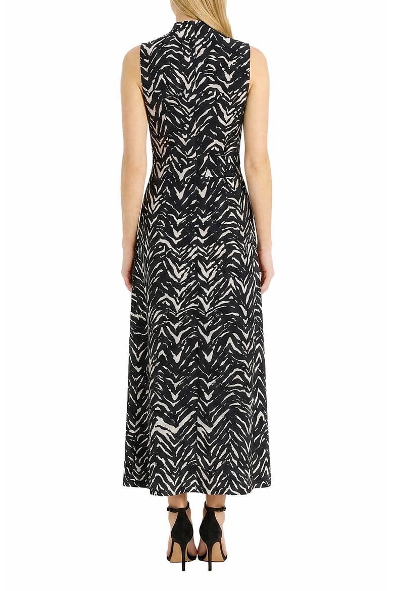 Inverted Streaks Sleeveless A-Line Dress, Alternate, color, VANILLA/ MIDNIGHT