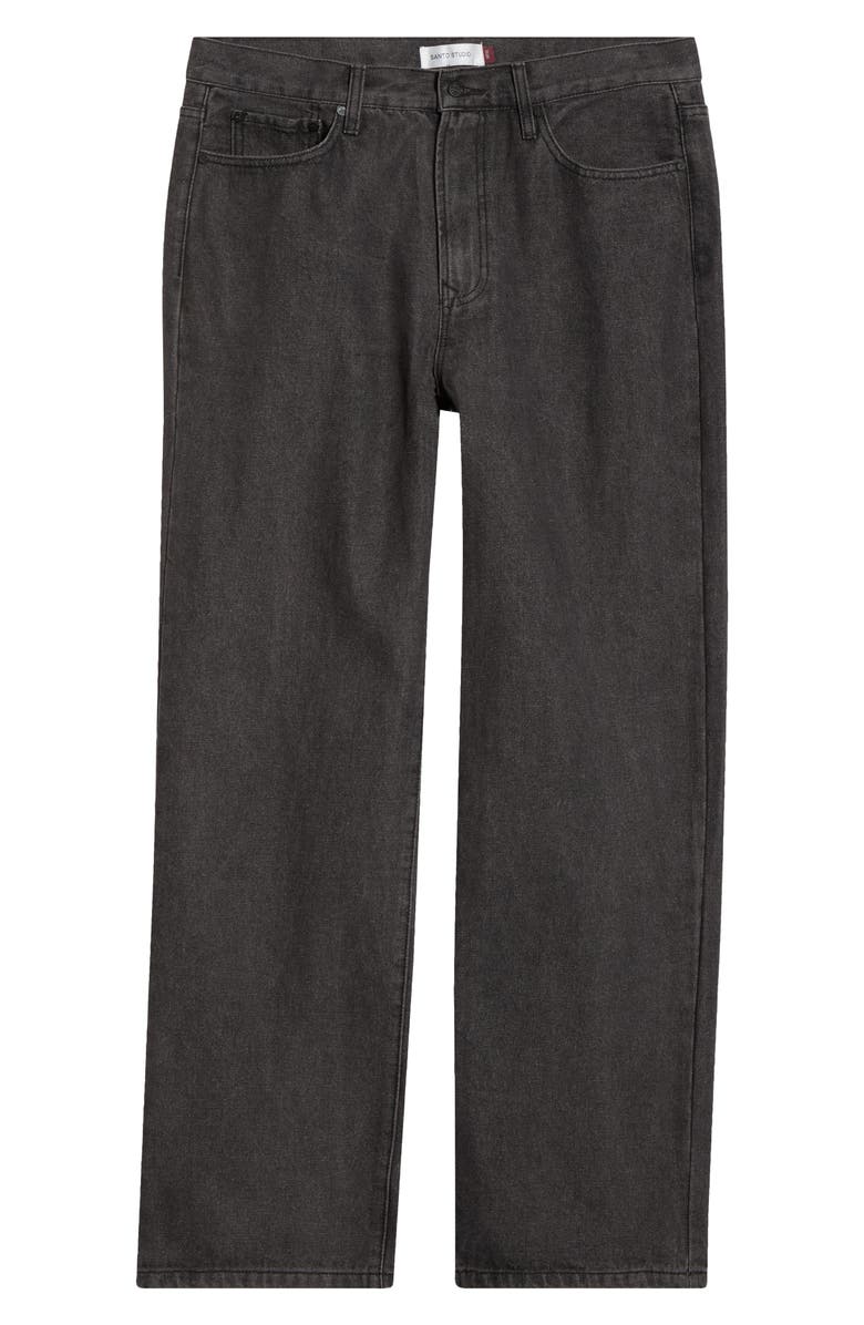 SANTO STUDIO Medici Wide Leg Jeans, Alternate, color, Black