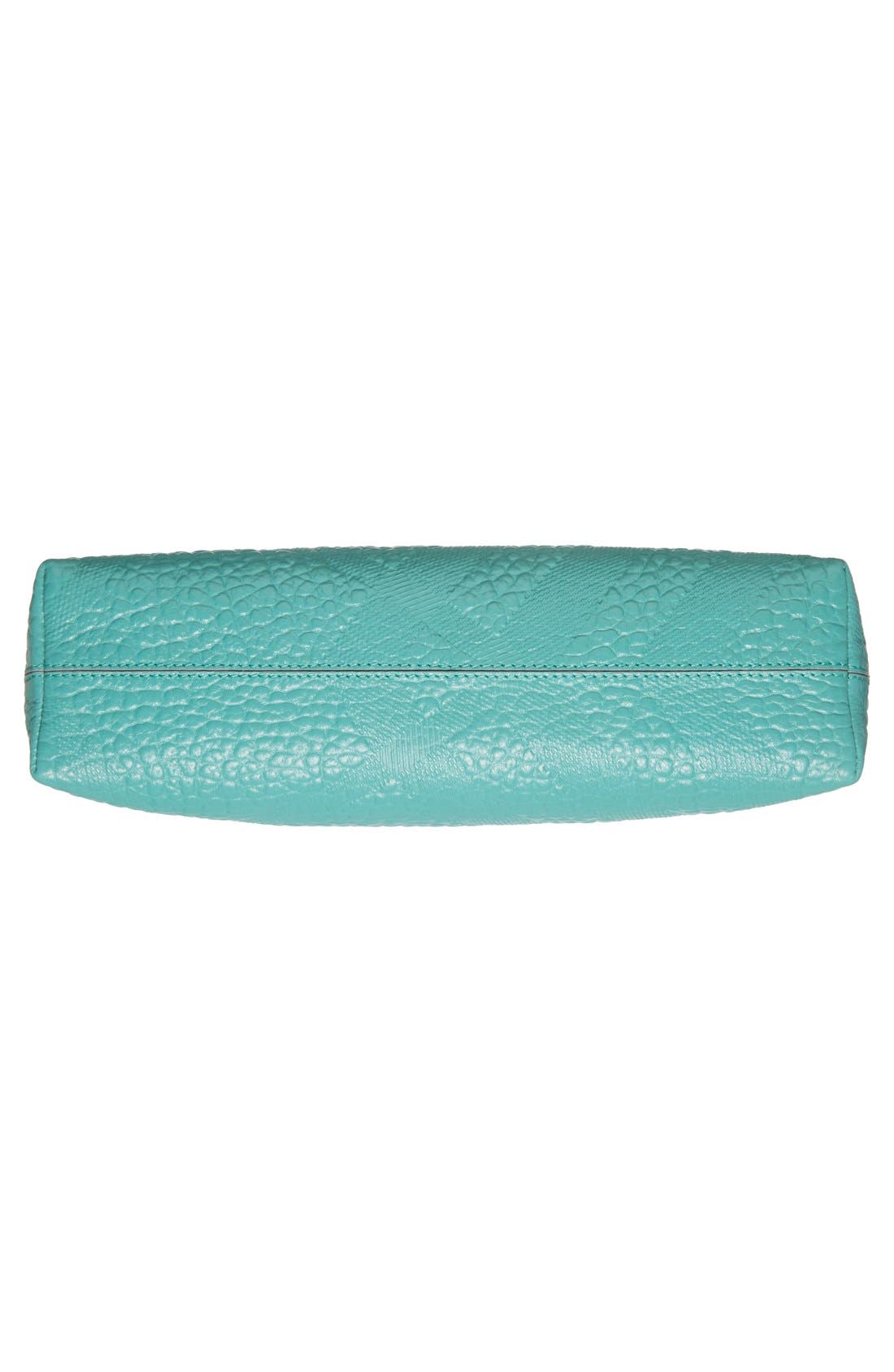 'Small Chichester' Check Embossed Leather Crossbody Bag, Alternate, color, AQUA GREEN