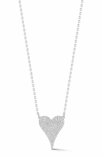 Cubic Zirconia Heart Pendant Necklace