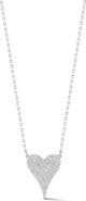 SPHERA MILANO Cubic Zirconia Heart Pendant Necklace