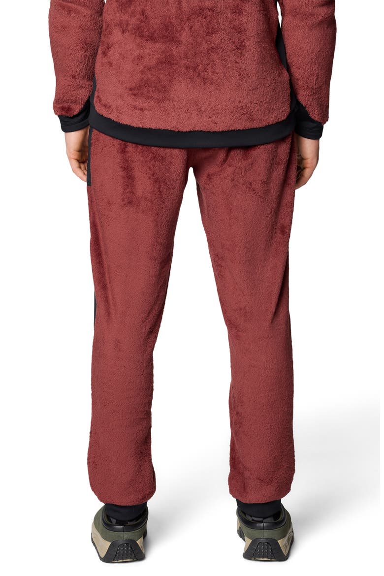 Polartec® High Loft Fleece Pants, Alternate, color, BOURBON BROWN/ BLACK