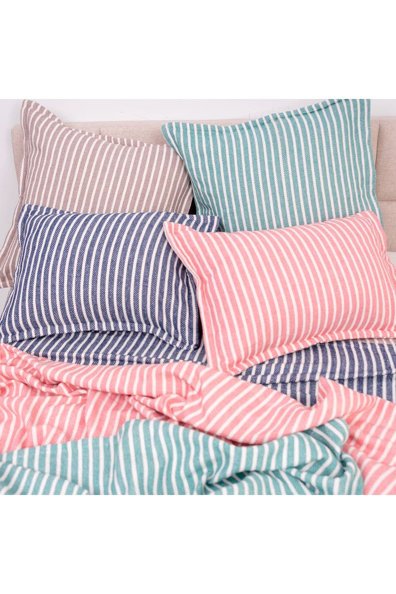 Bengal Stripe Blanket, Alternate, color, Pink