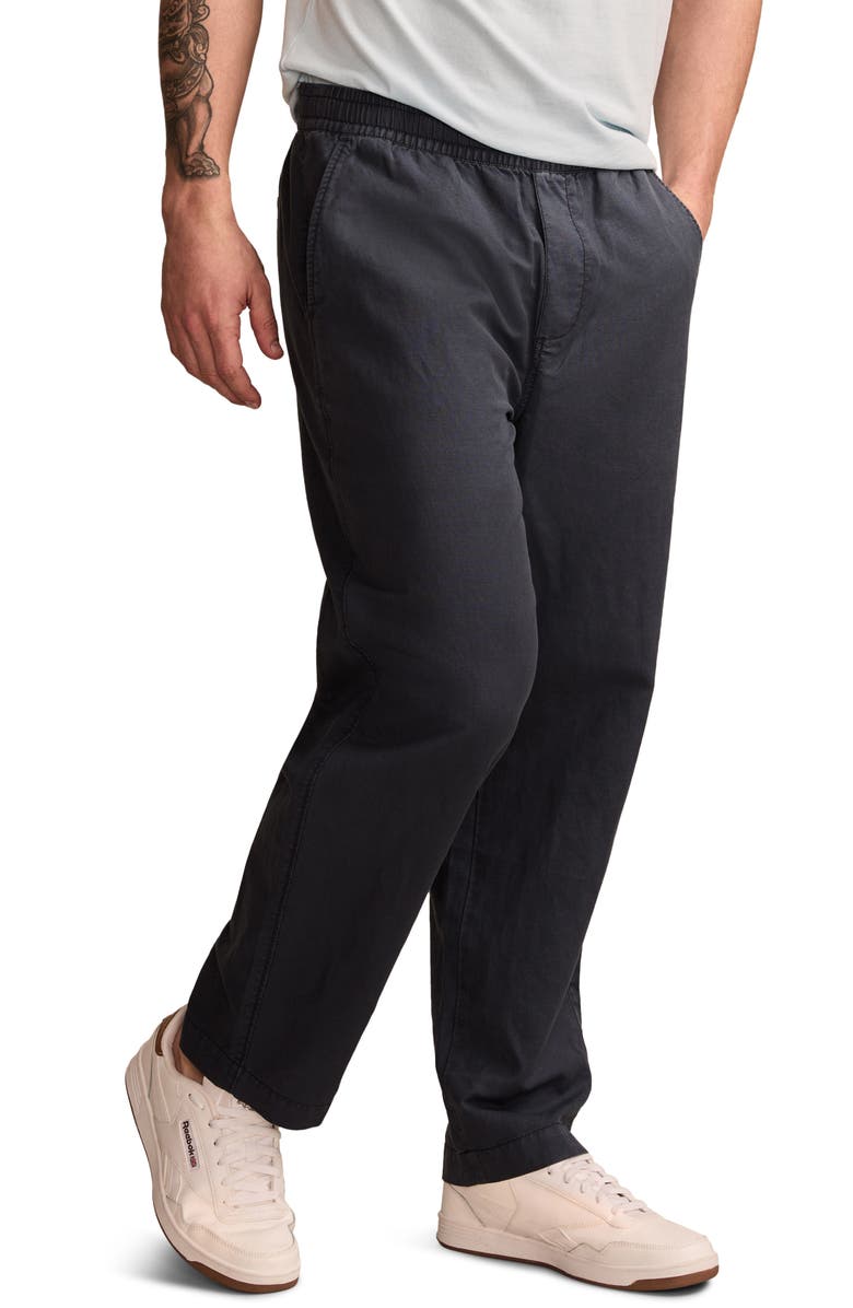 Lucky Brand Elastic Waist Linen & Cotton Pants, Alternate, color, 