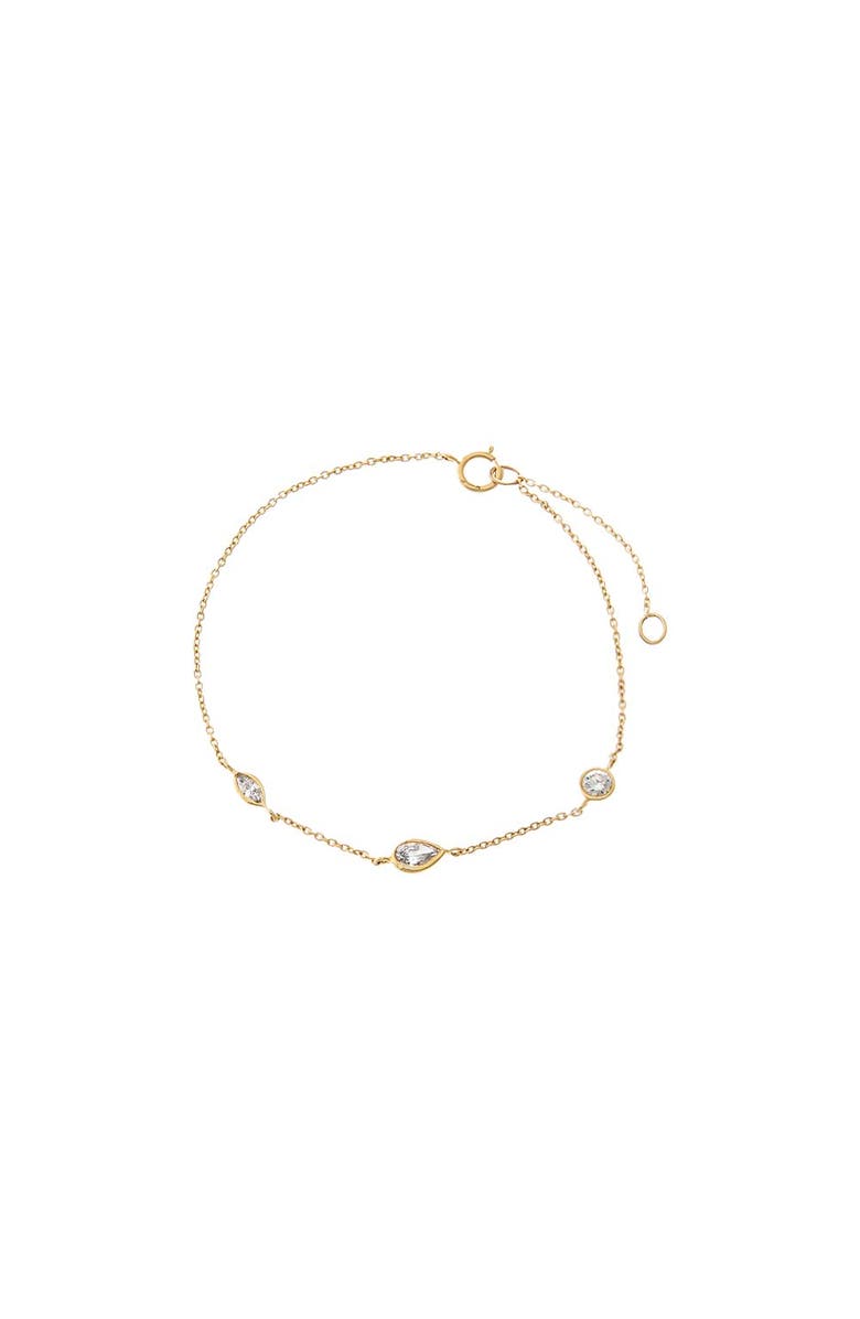 BY ADINA EDEN Lab Grown Diamond Multi Bezel Bracelet 14K, Main, color, 14K Gold