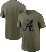 Nike Men's Nike Olive Alabama Crimson Tide Primetime Logo Performance T-Shirt