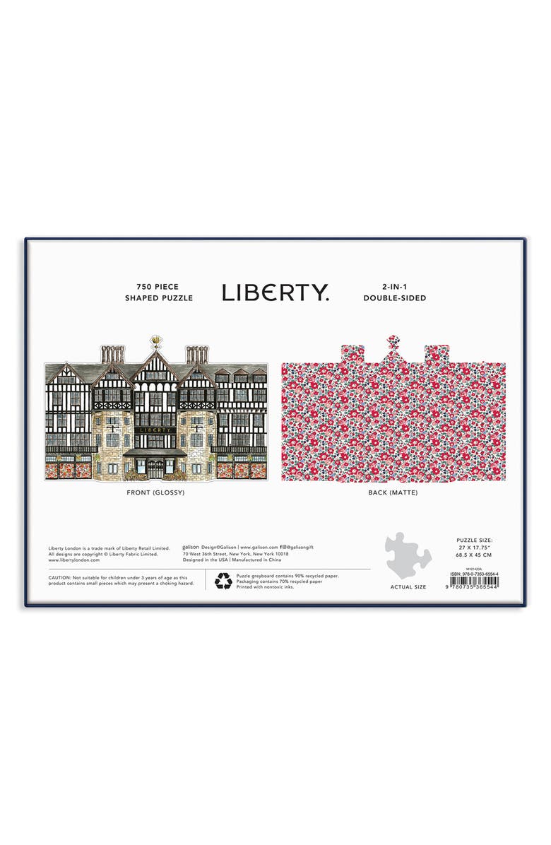 galison Liberty Tudor 750-Piece Double-Sided Puzzle, Alternate, color,