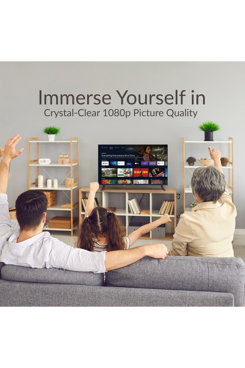 32 Inch LED Smart HDTV, Alternate, color, Black