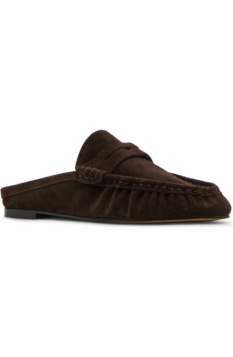 Steve Madden Rafe Loafer Mule, Main, color, Chocolate Suede