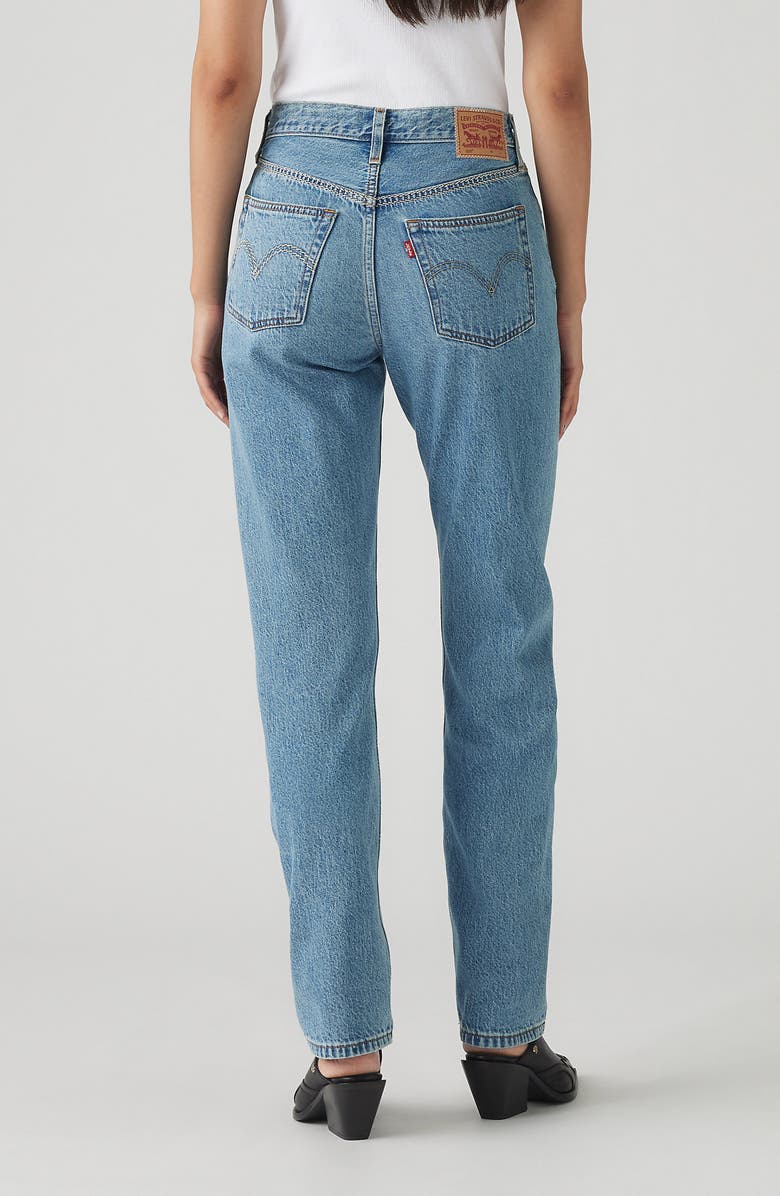 Levi's<sup>®</sup> 501<sup>®</sup> Stitch Detail High Waist Straight Leg Jeans, Alternate, color,