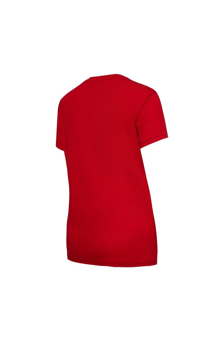 CONCEPTS SPORT Women's Concepts Sport Scarlet/Black San Francisco 49ers Arctic T-Shirt & Flannel Pants Sleep Set, Alternate, color, 