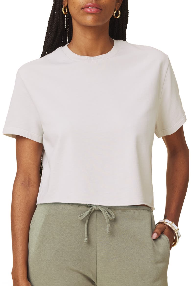 Palmer Terry Cotton Sweatshirt, Main, color, PALE OAK WHITE