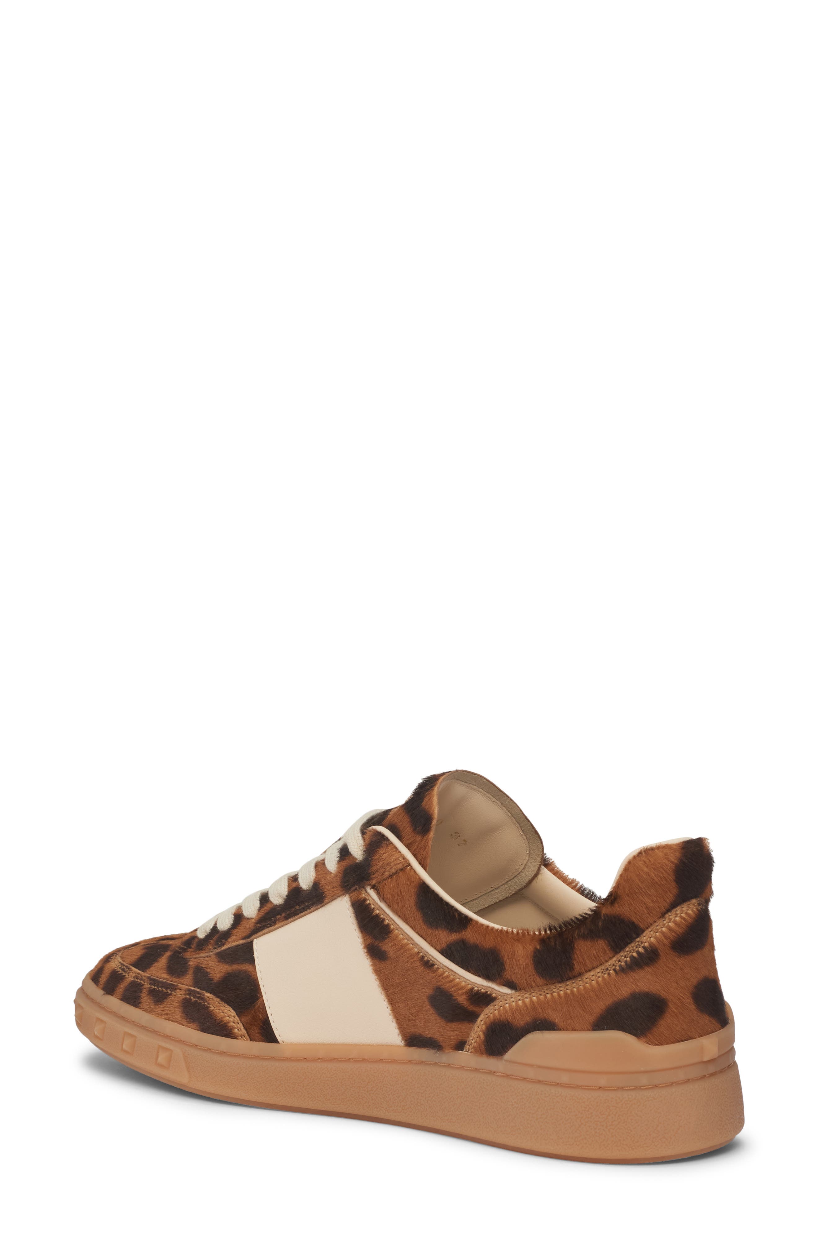 Valentino Garavani Upvillage Genuine Calf Hair Low Top Sneaker, Alternate, color, Miele Moro/ Ambra Calf Hair