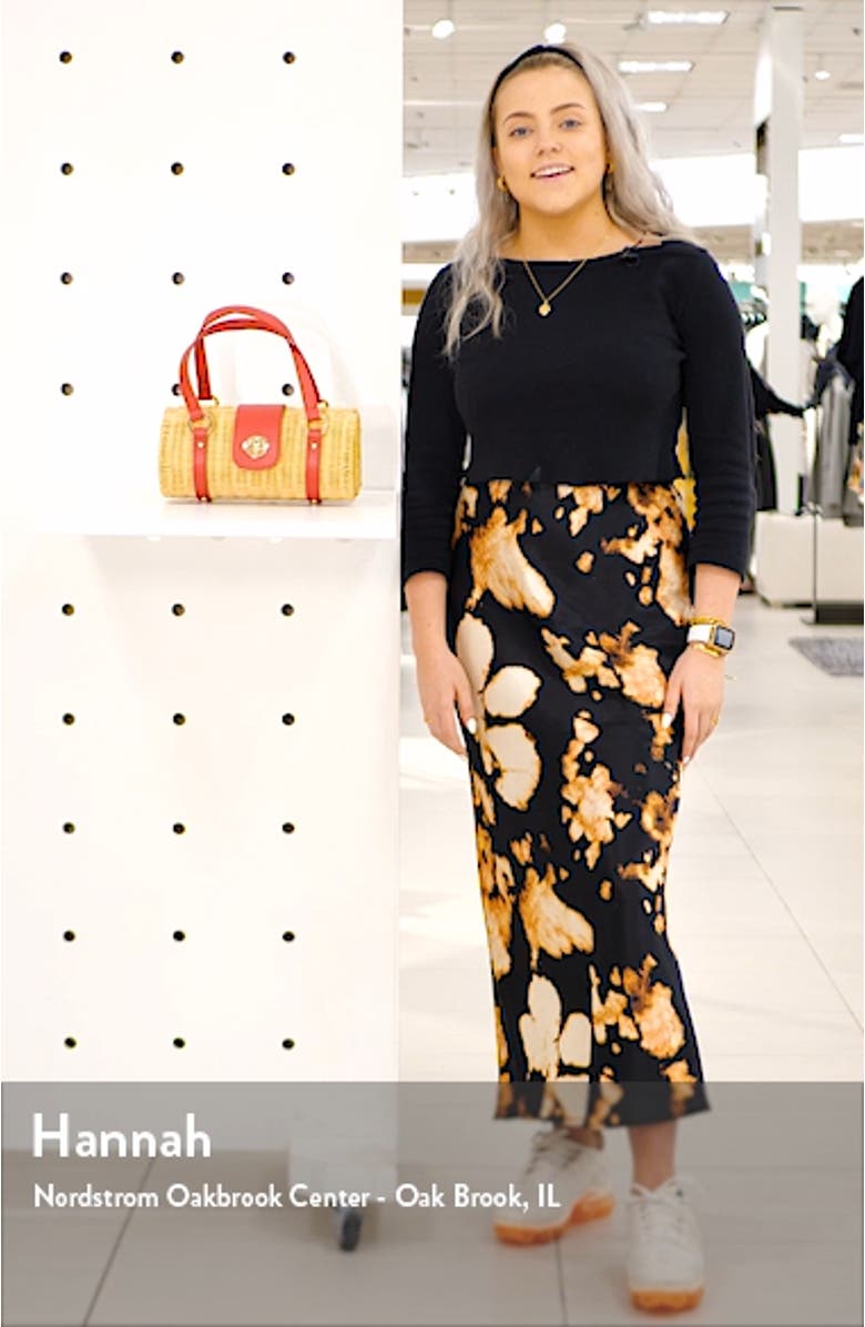 Sydney Straw Bowler Bag, sales video thumbnail