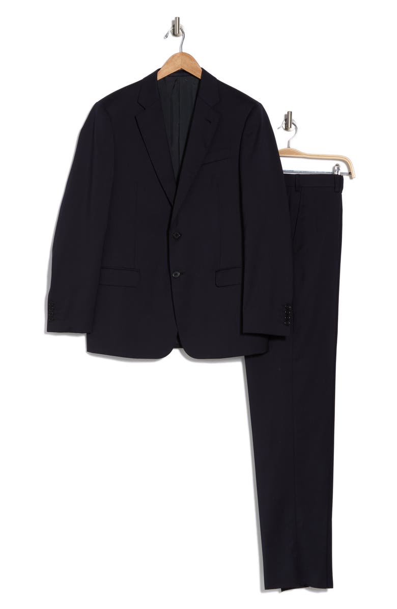 Armani Collezioni Virgin Wool Suit, Alternate, color, Sea Blue