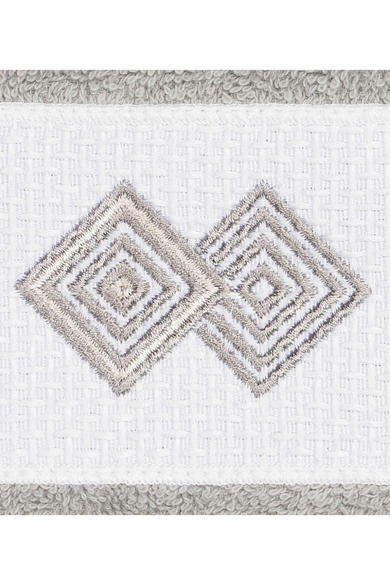 Noah Embellished Washcloth - Set of 2 - Light Grey, Alternate, color, LIGHT GREY