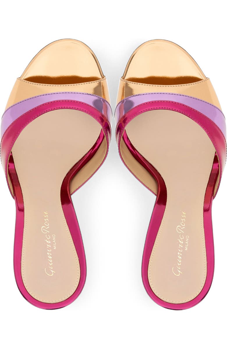 Gianvito Rossi Marea 95 Mules, Alternate, color, Purple And Pink Calf Leather