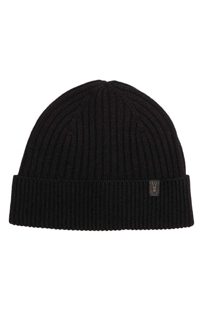 AllSaints Rib Mix Beanie, Main, color, 