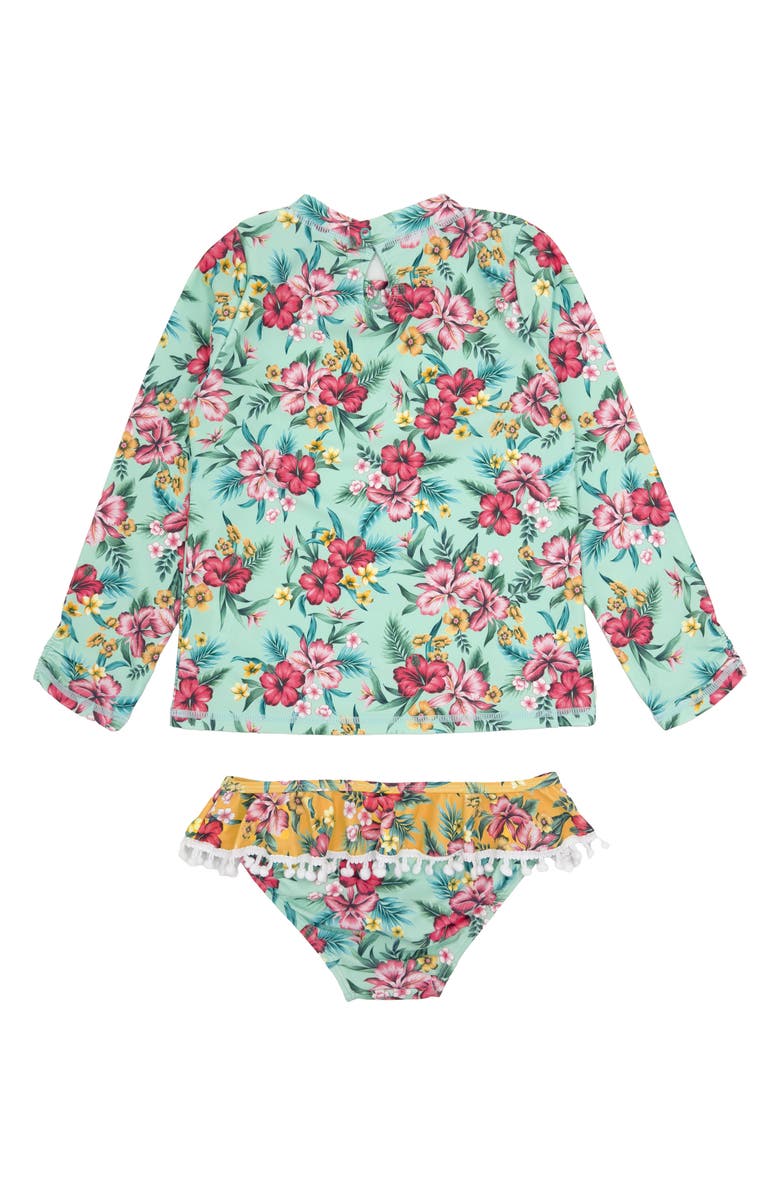 Feather 4 Arrow Kids' Sandy Toes Two-Piece Rashguard Swimsuit, Alternate, color, 