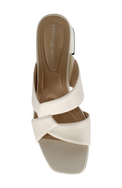 Adrienne Vittadini Tilda Block Heel Sandal In White