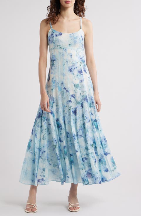 Seamed Sleeveless Maxi Dress
