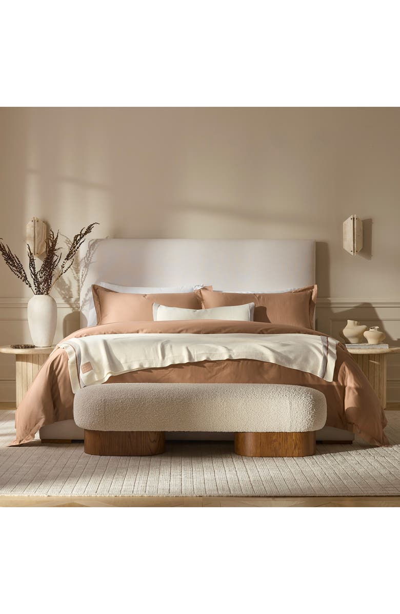 Boll & Branch Court Knit Throw Blanket, Alternate, color, Cream