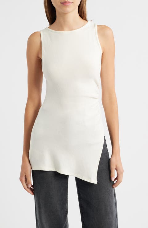 Walker Side Ruched Knit Top