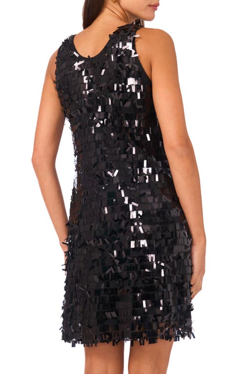 Vince Camuto Embellished Sleeveless Minidress In Black