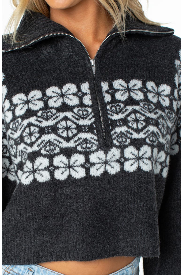 Cedar Grove Quarter Zip Sweater, Alternate, color, PHANTOM