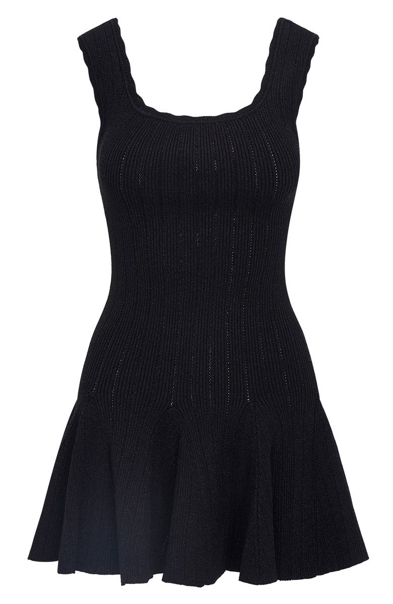 LoveShackFancy Maryanne Embellished Knit Minidress, Alternate, color, 