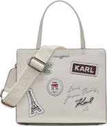 KARL LAGERFELD PARIS Maybelle Pins+Rhinestones Satchel