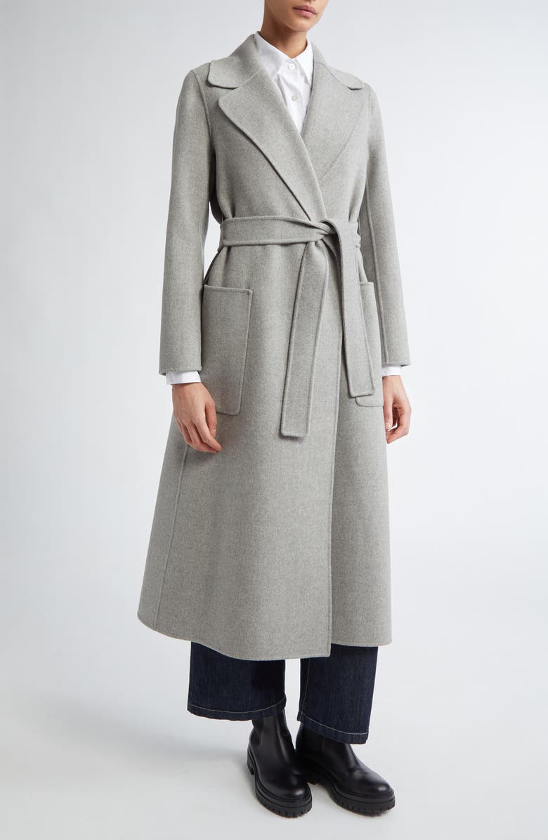 Max Mara Paolore Virgin Wool Belted Coat, Alternate, color,