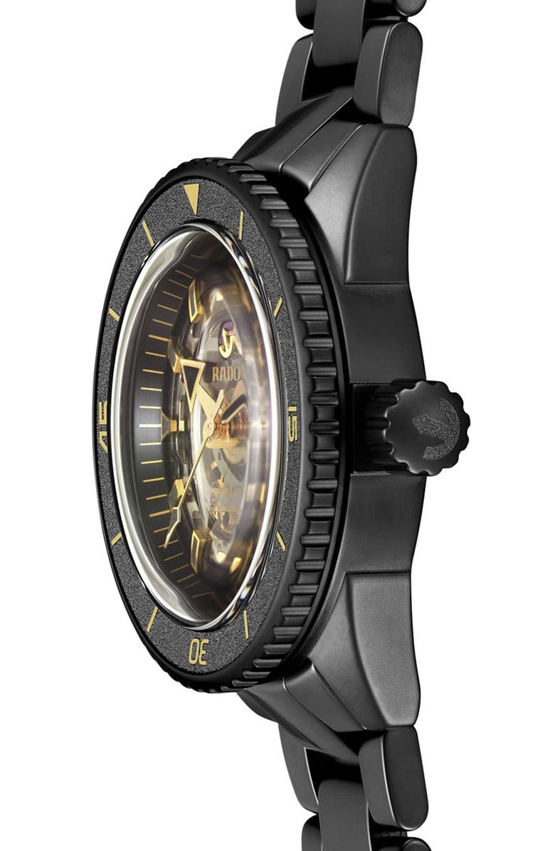 RADO Captain Cook Limited Edition Ceramic Bracelet Watch, 43mm, Alternate, color, 